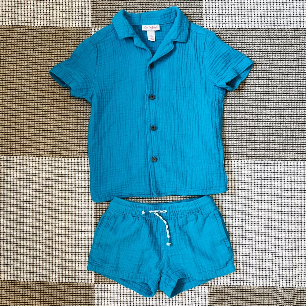 Blue unisex Matching set
